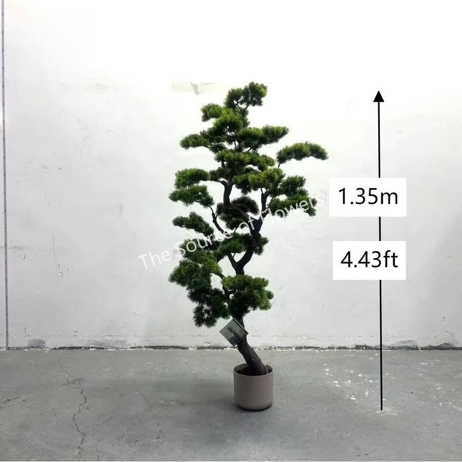 Bonsai Garden Decor - 人工杉松の木 室内屋外庭園造園盆栽装飾 耐久性のあるプラスチック製人工木材