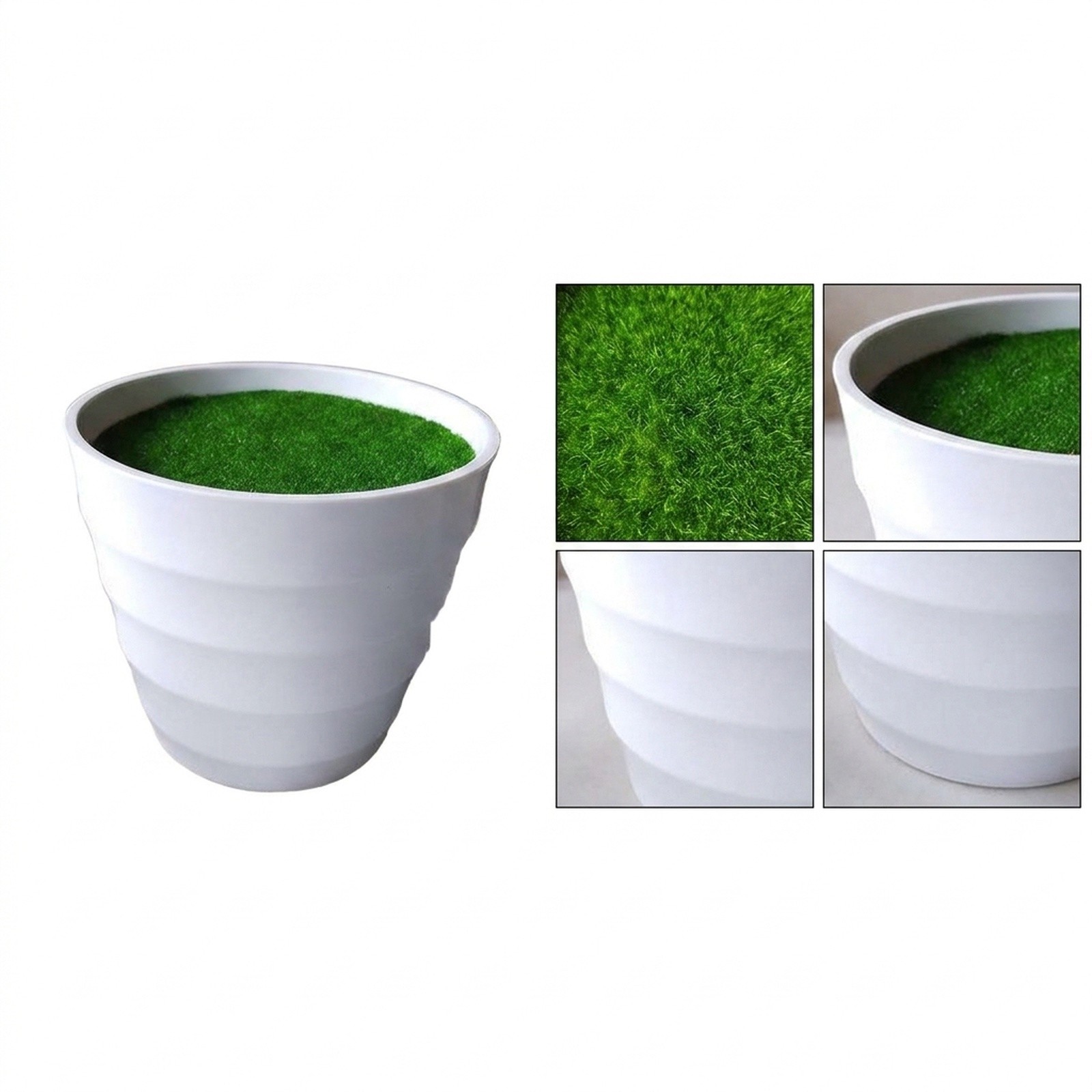 Bonsai Garden Restaurant - 人工芝を内蔵したプラスチック製芝生花瓶、家庭の庭の装飾やレストランや小売店のインテリアを引き立てます。