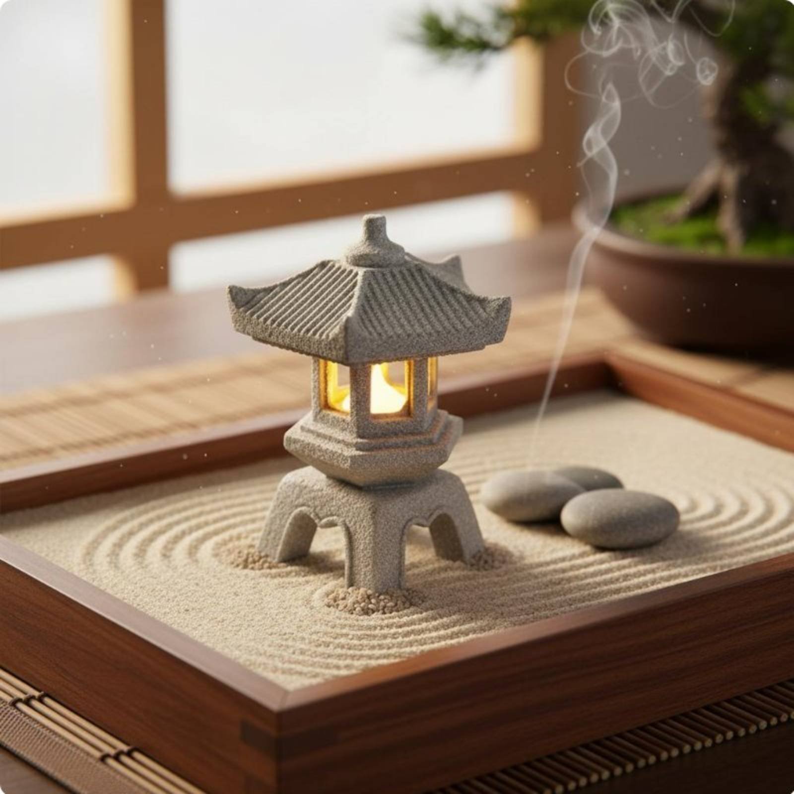 ミニチュア石灯籠アンティーク仕上げ盆栽飾り静寂の庭塔完璧な贈 - Bonsai Garden Decor のレビューと価格
