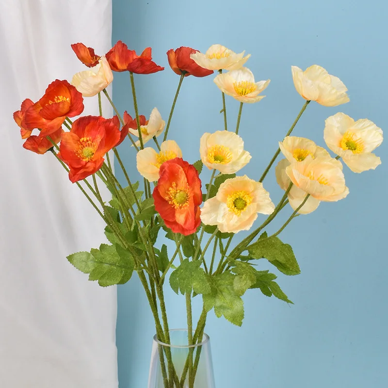 造花,4頭,偽物の花,屋外の庭の装飾,結婚披露宴用 - Bonsai Garden Decor のレビューと価格