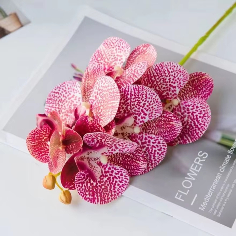 3D 造花プラスチック蝶蘭ホーム花瓶テーブル装飾結婚式屋外ガ - Bonsai Garden Decor のレビューと価格