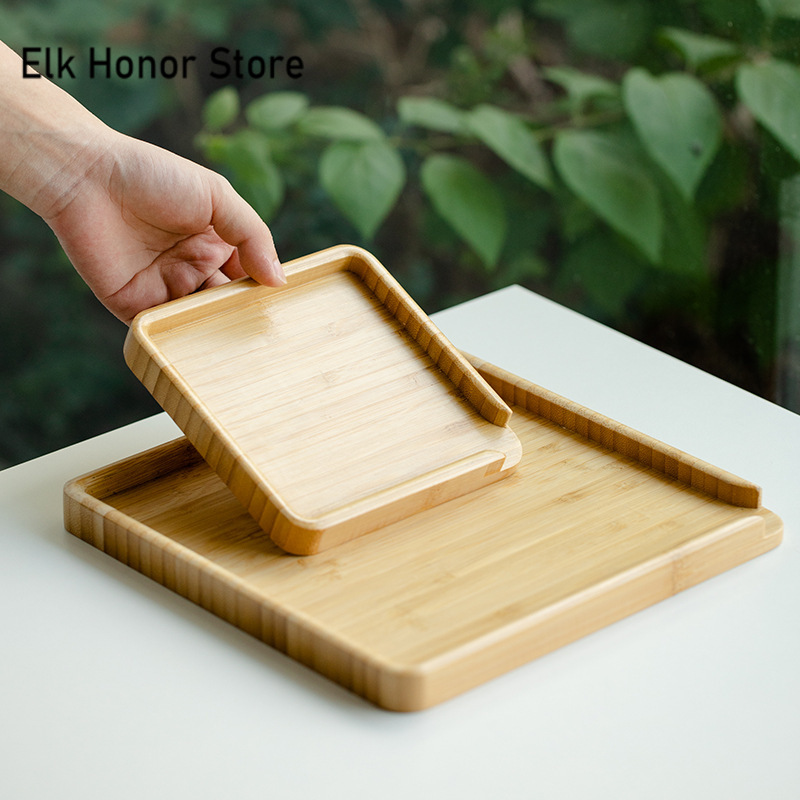 中国の竹製フードトレイ、プアティーボックス、オープンナイフ、 - Bonsai Garden Chinese Garden のレビューと価格