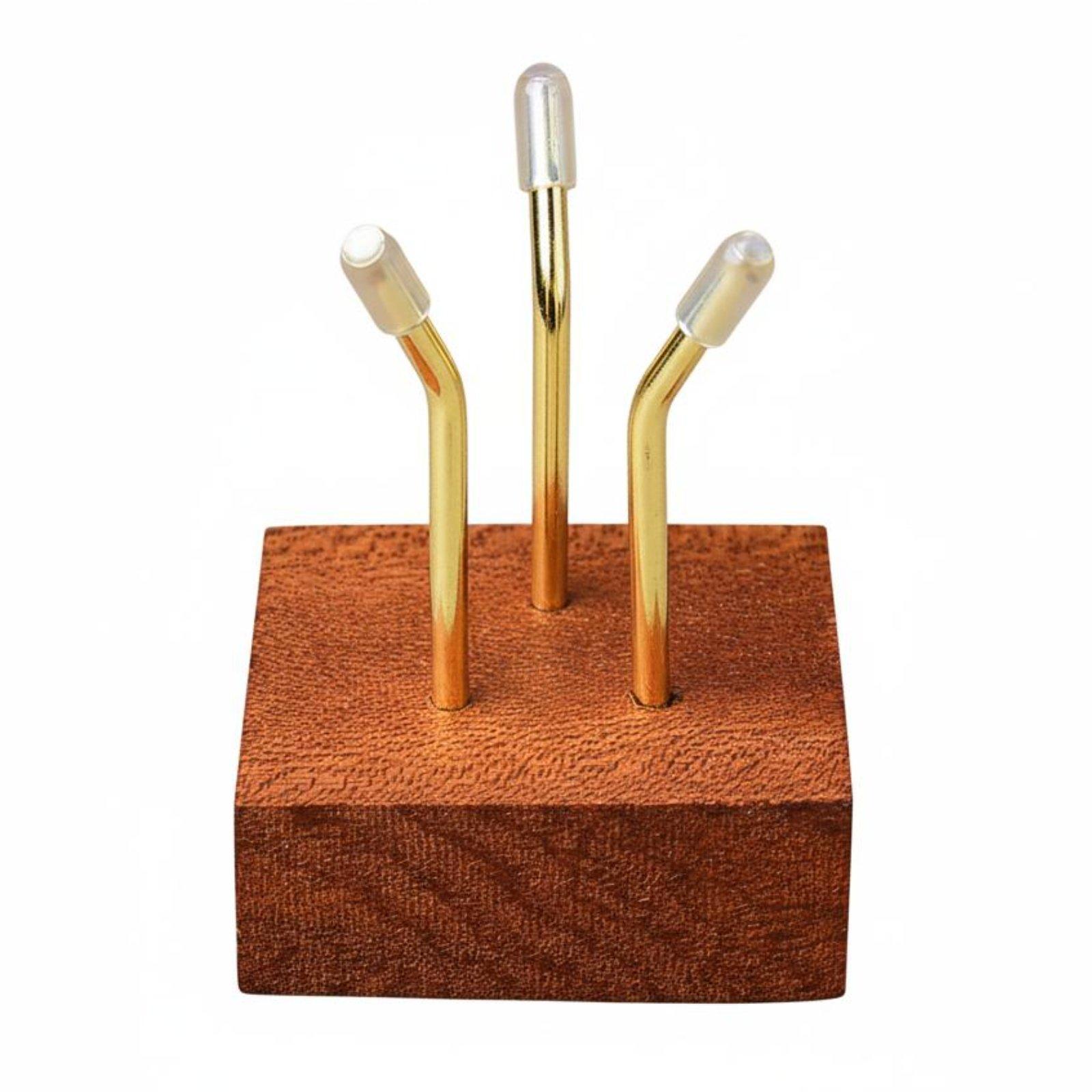 無垢材クリスタルベーススタンド三脚ディスプレイラック木製台座 - Display Stand Wood のレビューと価格