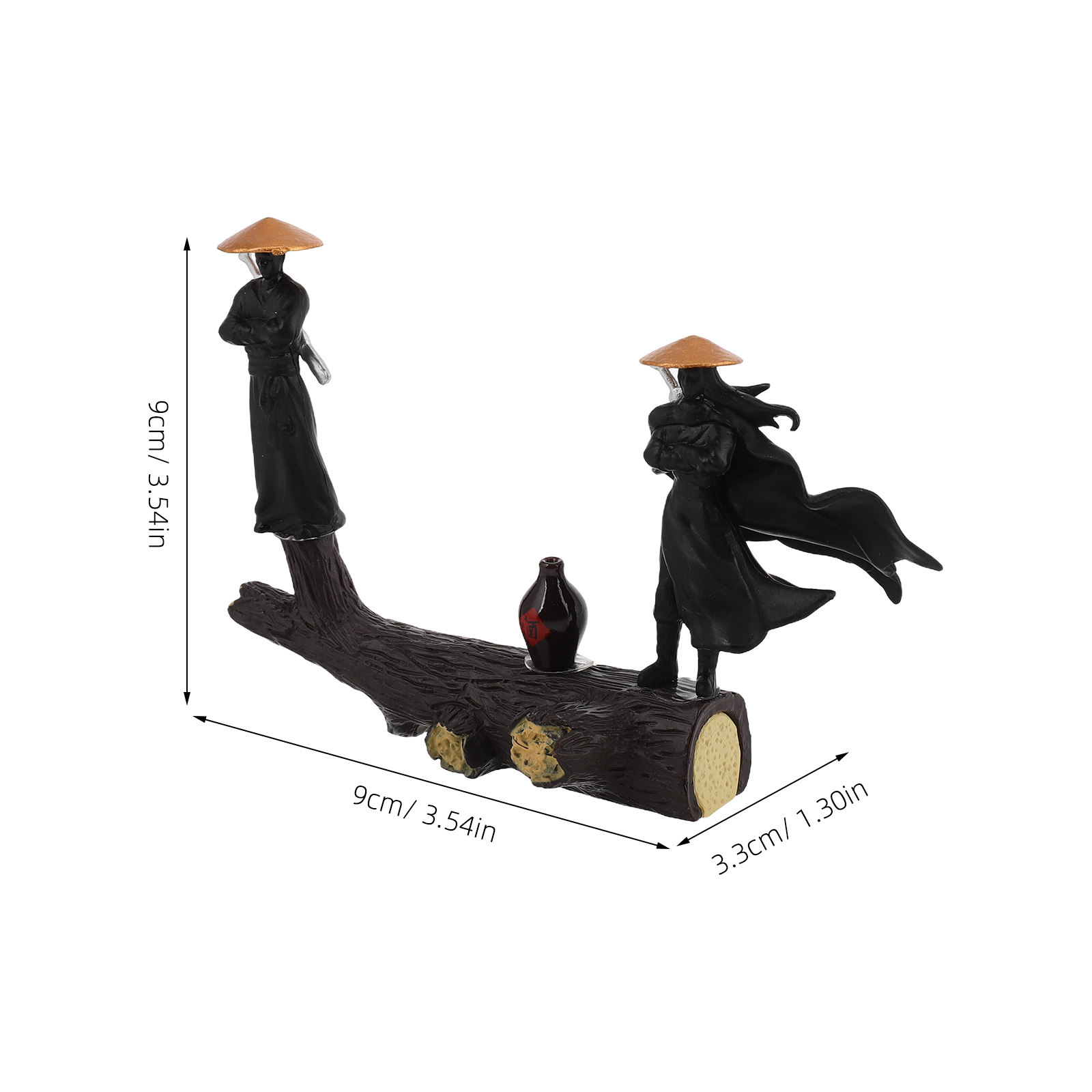1 セット古代中国の戦士デスクトップミニチュアマイクロ風景盆 - Bonsai Garden Chinese Garden のレビューと価格