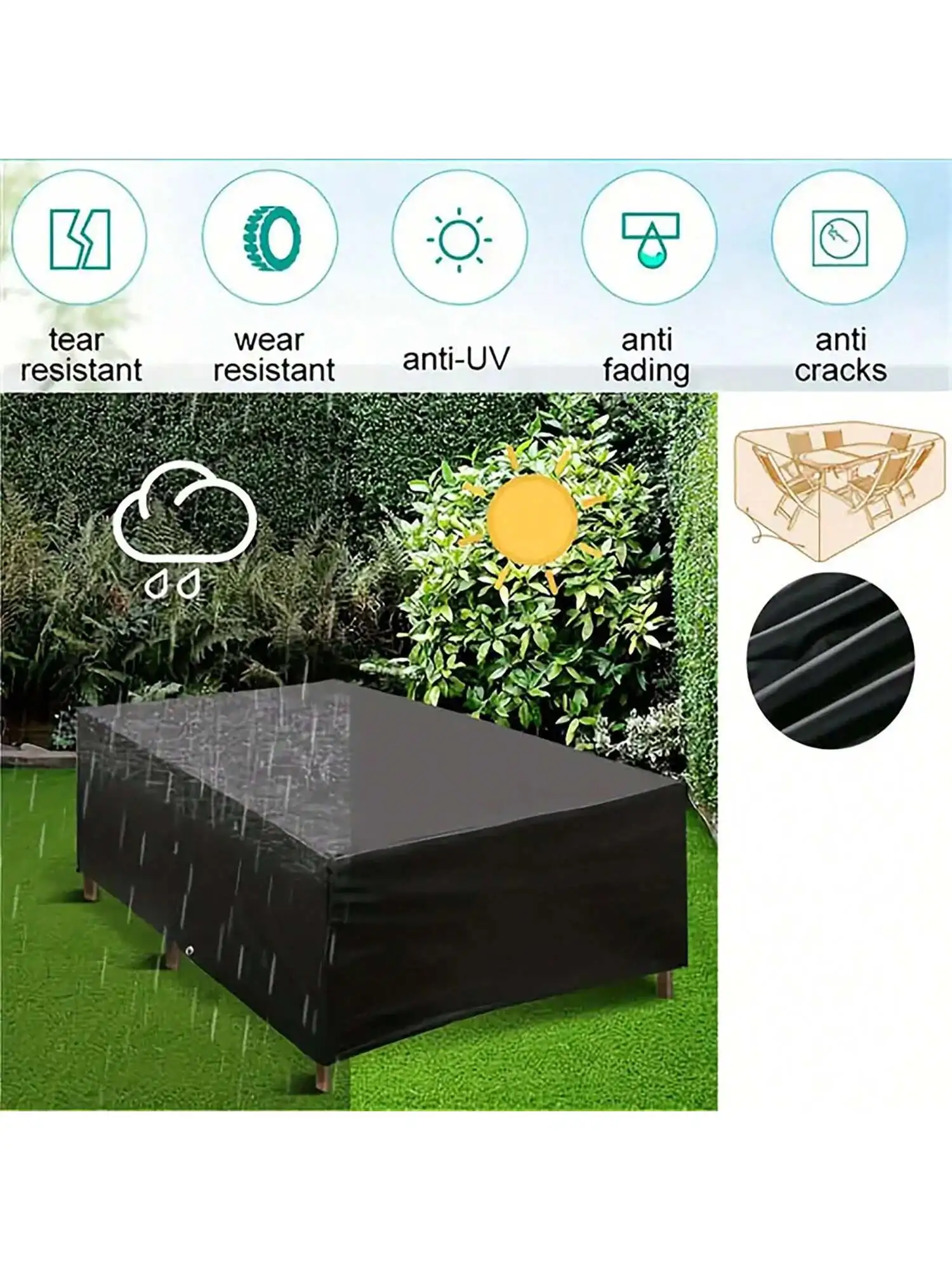 マルチサイズ屋外パティオガーデン家具防水ダストカバー椅子、ソ - Bonsai Garden Bench のレビューと価格