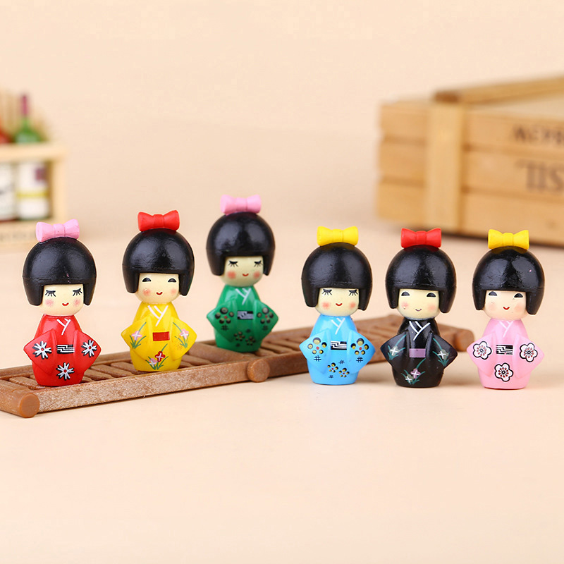 新しい日本のかわいい女の子の置物盆栽装飾ミニ家の装飾ミニチュ - Bonsai Garden Chinese Garden のレビューと価格