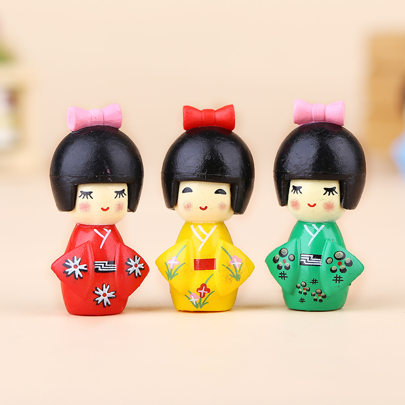 新しい日本のかわいい女の子の置物盆栽装飾ミニ家の装飾ミニチュ - Bonsai Garden Chinese Garden のレビューと価格