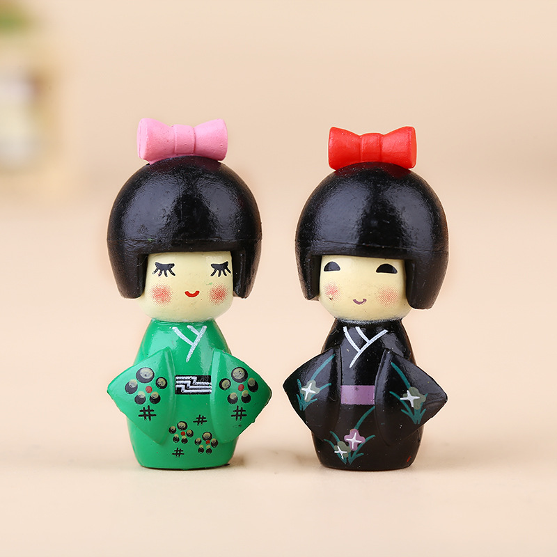 新しい日本のかわいい女の子の置物盆栽装飾ミニ家の装飾ミニチュ - Bonsai Garden Chinese Garden のレビューと価格