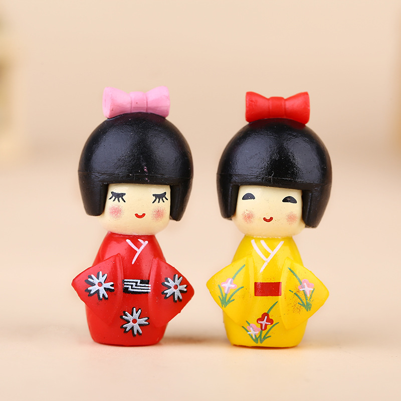 新しい日本のかわいい女の子の置物盆栽装飾ミニ家の装飾ミニチュ - Bonsai Garden Chinese Garden のレビューと価格